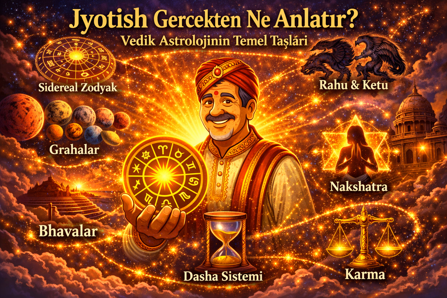 Jyotish Gerçekten Ne Anlatır? Vedik Astrolojinin Temel Taşları