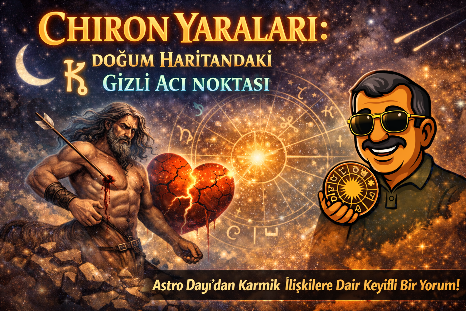 Chiron Yaraları: Doğum Haritandaki Gizli Acı Noktası